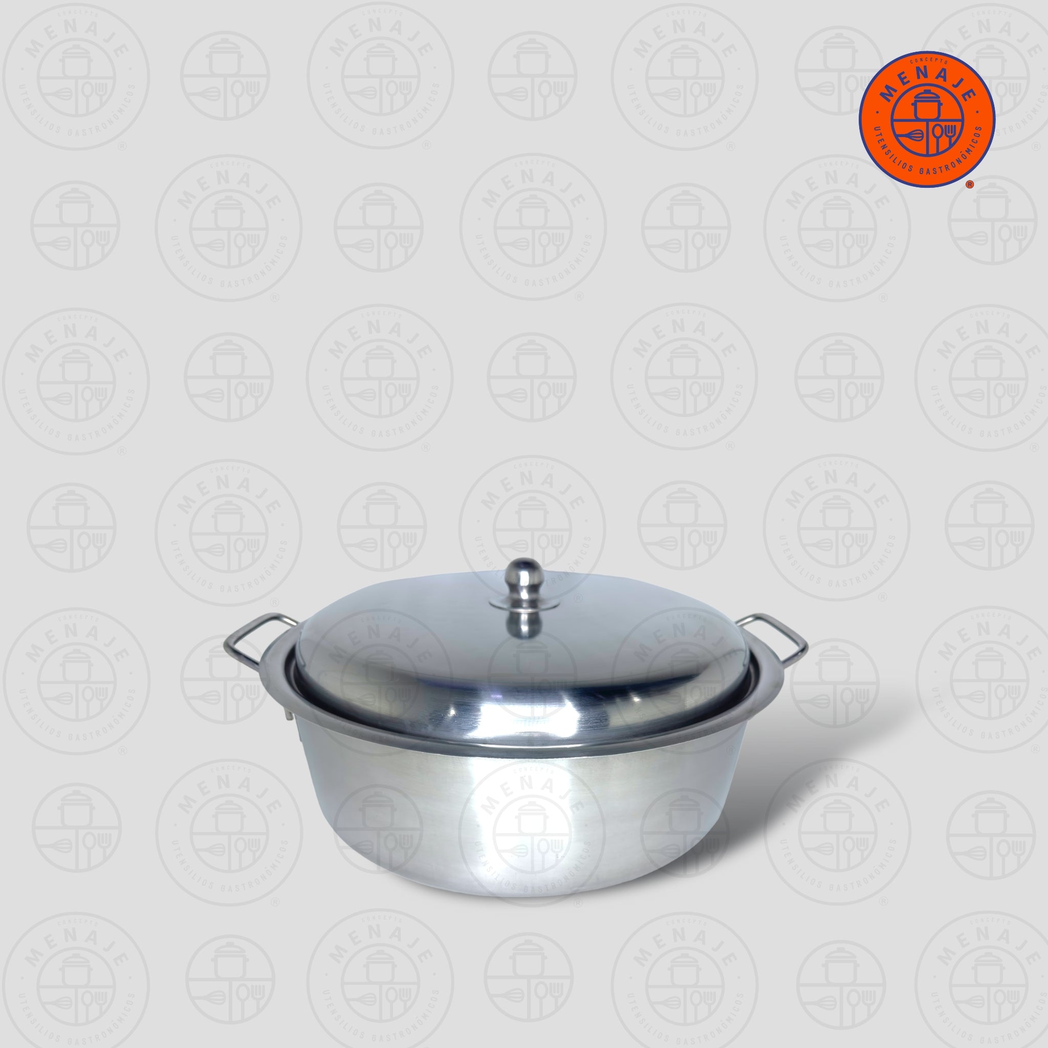 Cacerola Baja Agnelli De Acero Inoxidable 18/10 - 36 Cm Con Dos Asas, Apta Para Todo Tipo De Cocinas
